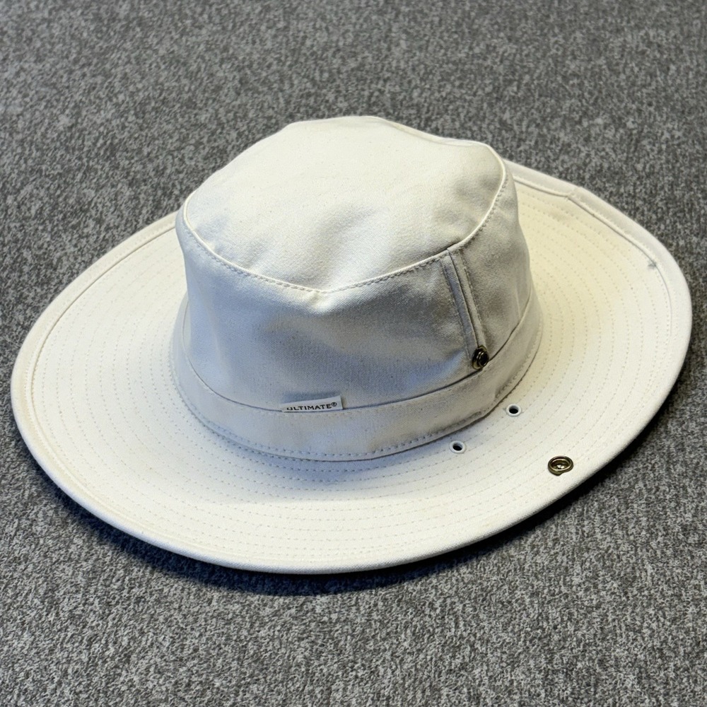 Vintage L.L. Bean Ultimate Hat Gore-Tex & Cotton Duck Canvas Made in USA Khaki
